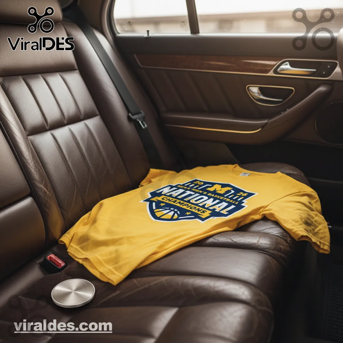 NCAA Men's Basketball 2026 National Champions Commemorative Gold T-shirt