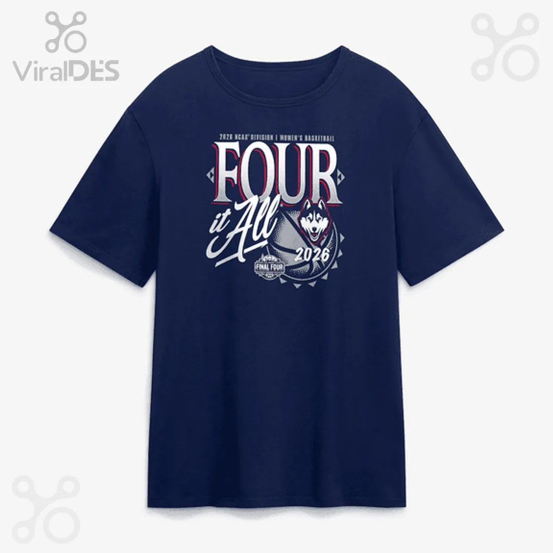 NCAA Women’s Basketball Final Four 2026 UConn Huskies T-Shirt NCAA Women’s Basketball Final Four 2026 UConn Huskies T-Shirt