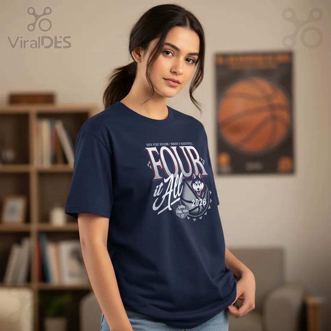 NCAA Women’s Basketball Final Four 2026 UConn Huskies T-Shirt NCAA Women’s Basketball Final Four 2026 UConn Huskies T-Shirt