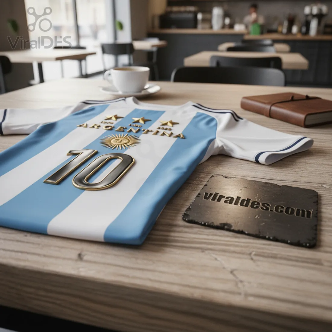 Premium Argentina 3-Star World Cup Football Shirt