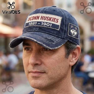 UConn Huskies Vintage 1881 Distressed Washed Denim Baseball Cap