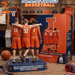 Illinois Basketball Premium 3-Player Hug Edition Collectible Figure