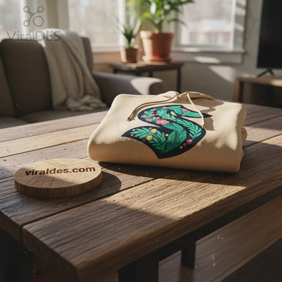 Seattle Kraken Green Night Floral Common Thread Hoodie