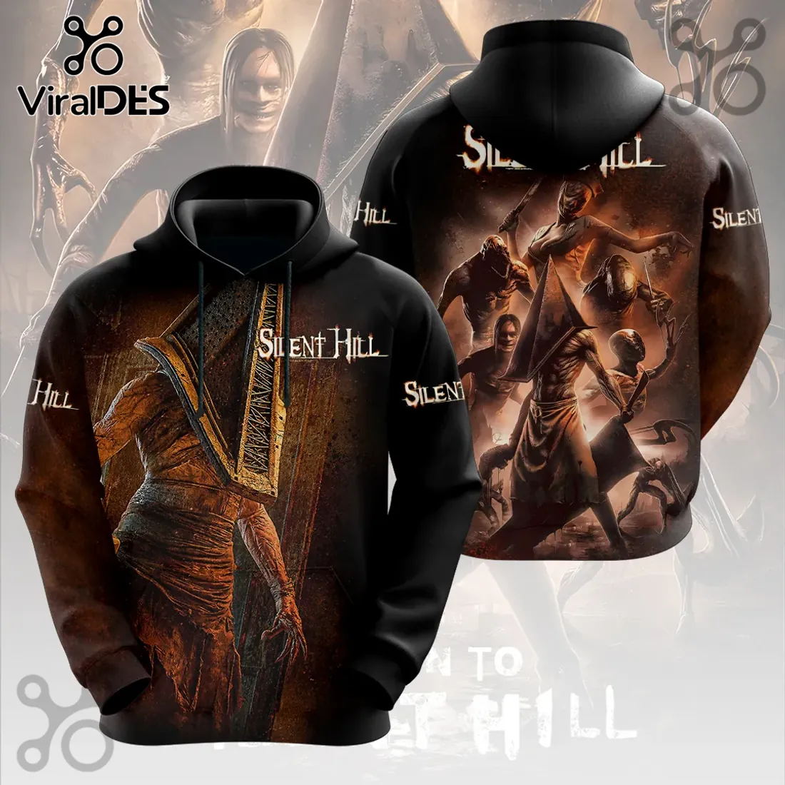 Silent Hill Pyramid Head Horror Game T-Shirt Silent Hill Pyramid Head Horror Game T-Shirt