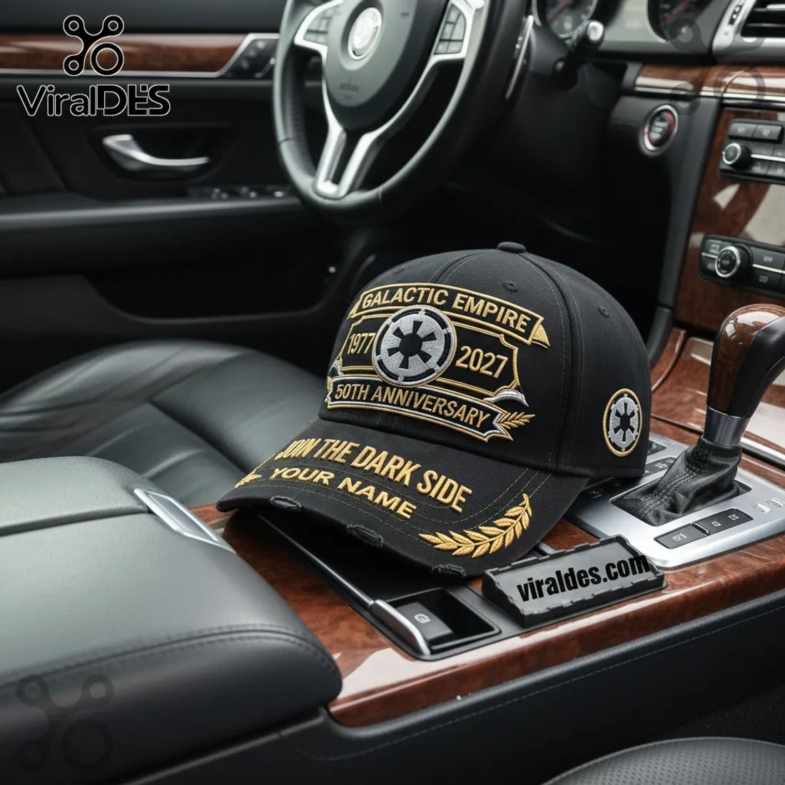 Star Wars Dark Side Custom Name 1977-2027 Commemorative Baseball Cap