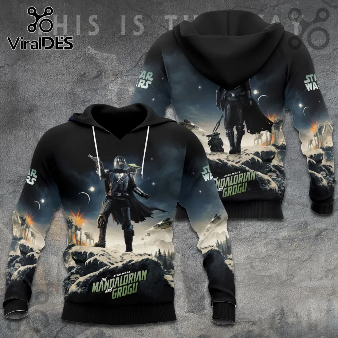 Star Wars Mandalorian Grogu Epic Hoodie Star Wars Mandalorian Grogu Epic Hoodie