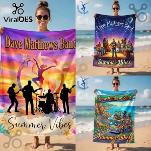 Dave Matthews Band Summer Vibes Sunset Concert Beach Towel