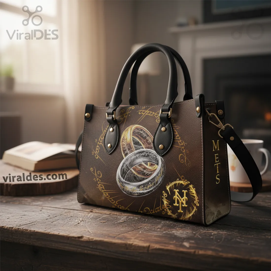The Lord of the Rings NYM Mets One Ring Elvish Script Handbag