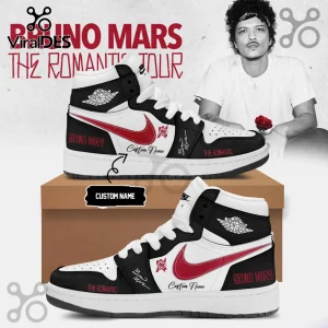 Bruno Mars The Romantic Tour Limited Edition High-Top Sneakers