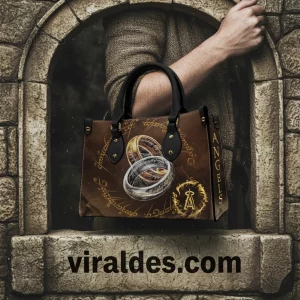 Lord of the Rings One Ring Angels Logo Elvish Script Handbag