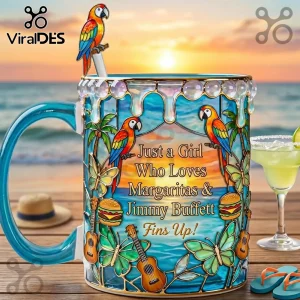 Just a Girl Who Loves Margaritas & Jimmy Buffett Coffee Mug Just a Girl Who Loves Margaritas & Jimmy Buffett Coffee Mug