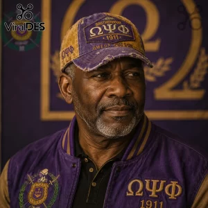 Omega Psi Phi Brotherhood 1911 Distressed Baseball Cap