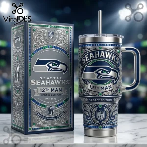Seattle Seahawks 12th Man 40oz Stanley Stainless Steel Tumbler