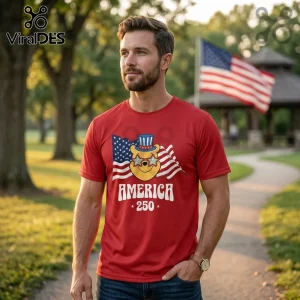 Patriotic Pooh & Friends America 250 Years of Freedom T-Shirt