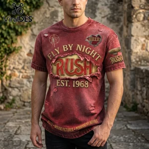 Rush Fly By Night Est 1968 Vintage Distressed Shirt
