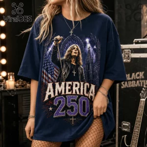 I Love America And Black Sabbath Too 250 Years Of Freedom T-Shirt