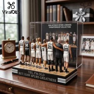 San Antonio Spurs Legends NBA Championship Acrylic Plaque