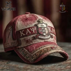 Kappa Alpha Psi Est. 1911 Vintage Emblem Distressed Premium Baseball Cap