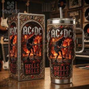 AC/DC Hells Bells Angus Young Limited Edition 40oz Stainless Steel Tumbler