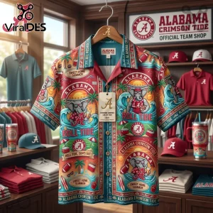 Alabama Crimson Tide Crimson Summer Collection Beach Hawaiian Shirt Alabama Crimson Tide Crimson Summer Collection Beach Hawaiian Shirt