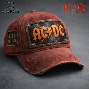 AC/DC High Voltage Vintage Distressed Rock Band Baseball Cap