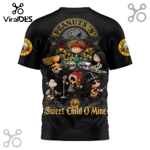 Snoopy Peanuts x Guns N Roses Christmas Sweet Child O Mine T-Shirt