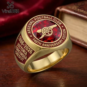 Arsenal Football Club 140th Anniversary 1886-2026 Commemorative Ring
