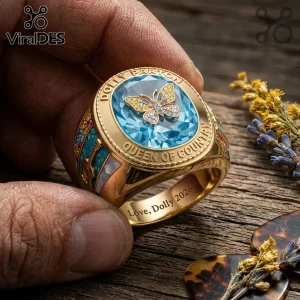 Dolly Parton Queen of Country Butterfly 2026 Gold Ring