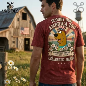 Scooby-Doo America 250 Celebration 250 Years of Freedom T-Shirt