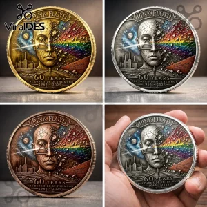 Pink Floyd 60th Anniversary Limited Edition Tribute Coin Pink Floyd 60th Anniversary Limited Edition Tribute Coin