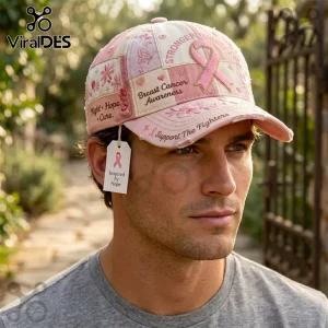 Breast Cancer Awareness Pink Ribbon Stronger Together Baseball Cap Breast Cancer Awareness Pink Ribbon Stronger Together Baseball Cap