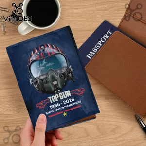 Top Gun 40th Anniversary 2026 Leather Passport Cover