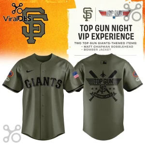 Top Gun x San Francisco Giants Limited Edition Military Baseball Jersey Top Gun x San Francisco Giants Limited Edition Military Baseball Jersey