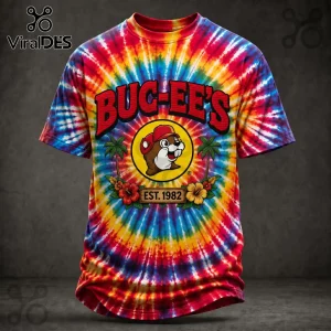 Buc-ees Beaver Logo EST 1982 Tie Dye Shirt Buc-ees Beaver Logo EST 1982 Tie Dye Shirt