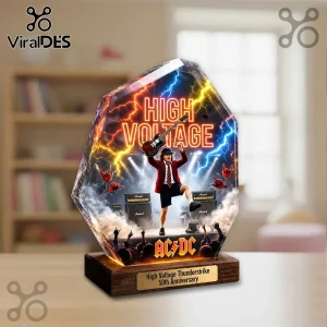 AC/DC High Voltage 50th Anniversary Collectible Acrylic Plaque