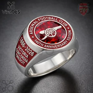 Arsenal Football Club 140th Anniversary Ring