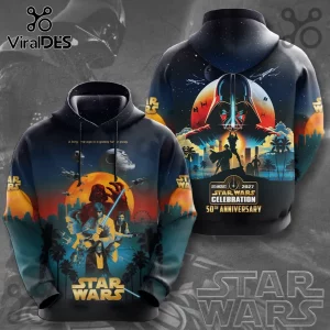 Star Wars Celebration 2027 50th Anniversary Los Angeles Hoodie Star Wars Celebration 2027 50th Anniversary Los Angeles Hoodie
