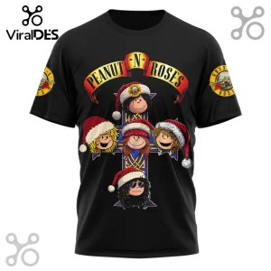 Snoopy Peanuts x Guns N Roses Christmas Sweet Child O Mine T-Shirt