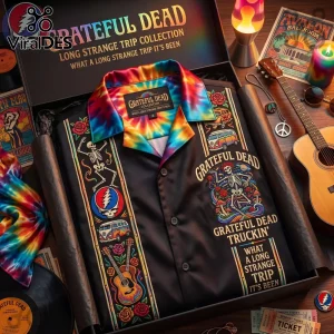 Grateful Dead Long Strange Trip Skeleton Premium Hawaiian Shirt