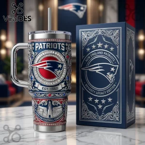 New England Patriots Dynasty Legacy 40oz Stanley Tumbler