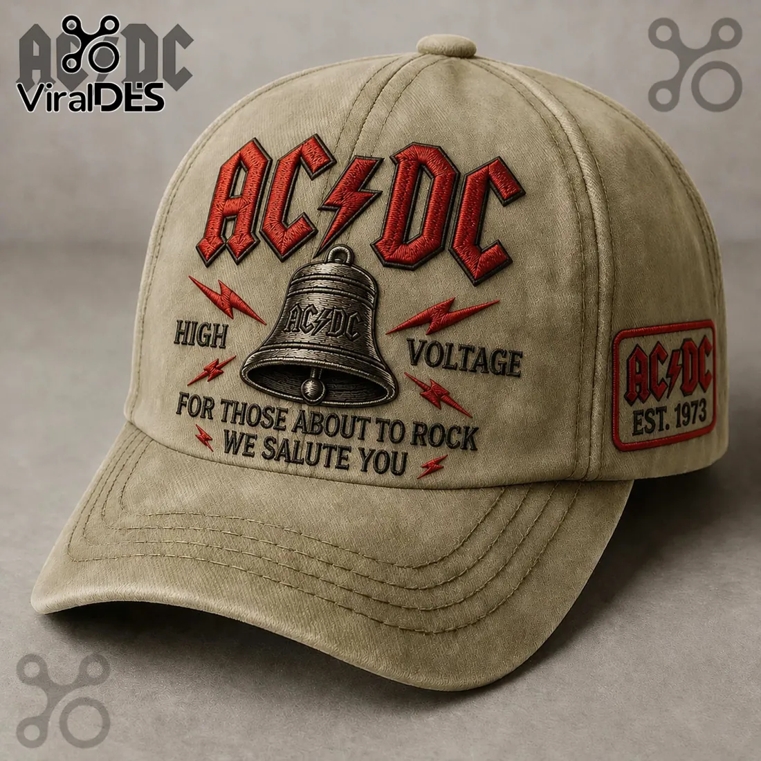 AC/DC For Those About To Rock High Voltage Baseball Cap AC/DC For Those About To Rock High Voltage Baseball Cap