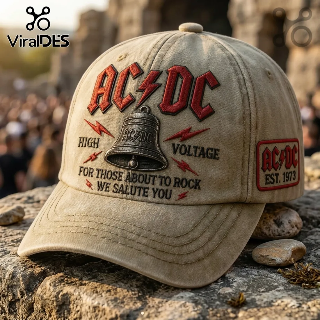 AC/DC For Those About To Rock High Voltage Baseball Cap AC/DC For Those About To Rock High Voltage Baseball Cap