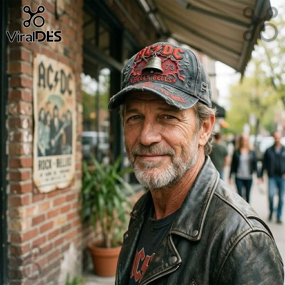 AC/DC Hells Bells For Those About To Rock Distressed Baseball Cap AC/DC Hells Bells For Those About To Rock Distressed Baseball Cap
