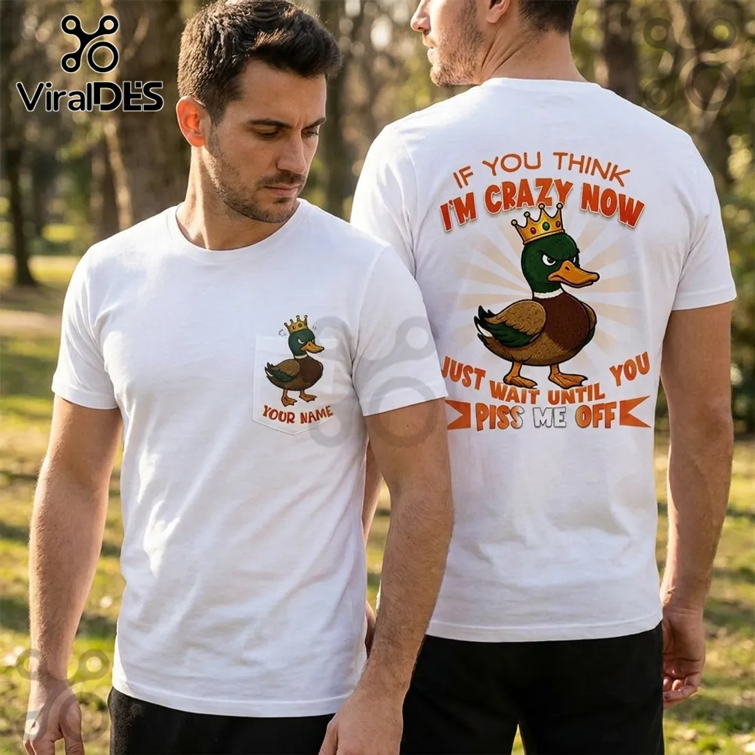 Angry Crowned Duck Personalized Shirt Angry Crowned Duck Personalized Shirt