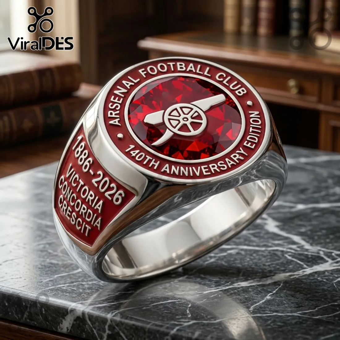 Arsenal Football Club 140th Anniversary Ring Arsenal Football Club 140th Anniversary Ring