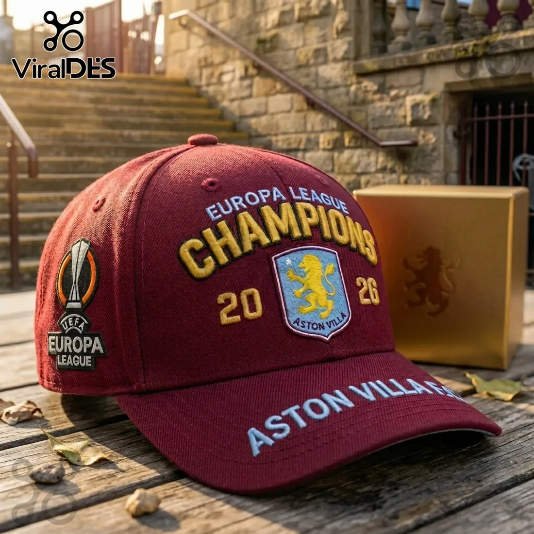 Aston Villa FC UEFA Europa League Champions 2026 Baseball Cap Aston Villa FC UEFA Europa League Champions 2026 Baseball Cap