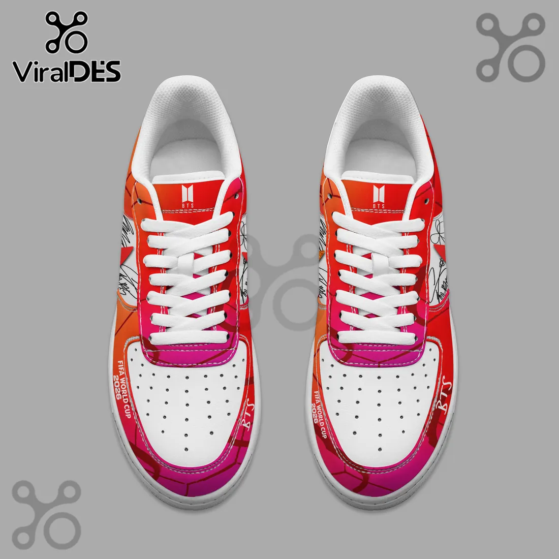 BTS FIFA World Cup 2026 Custom AIr Force 1 Sneakers BTS FIFA World Cup 2026 Custom AIr Force 1 Sneakers