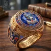 Grateful Dead Steal Your Face Psychedelic Gold Championship Ring Grateful Dead Steal Your Face Psychedelic Gold Championship Ring
