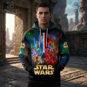 Star Wars 50th Anniversary Galaxy Timeline Hoodie