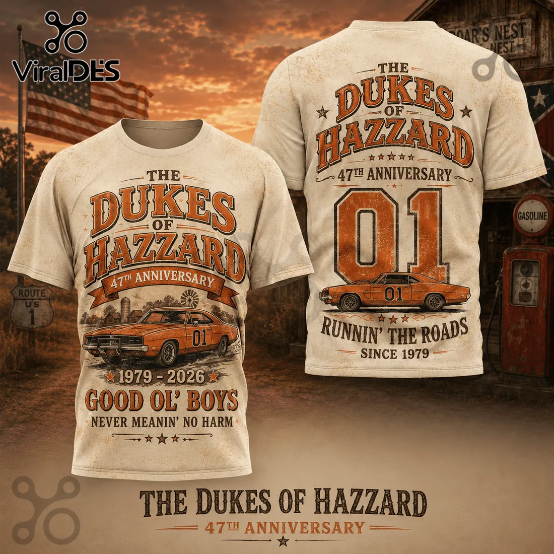 Dukes of Hazzard 47th Anniversary Shirt Dukes of Hazzard 47th Anniversary Shirt
